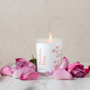 Naturally Bamboo Rose Scented Candle