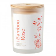 Naturally Bamboo Rose Scented Candle