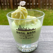 Lion Rock Shaped Aromatherapy Candle with whisky glass 