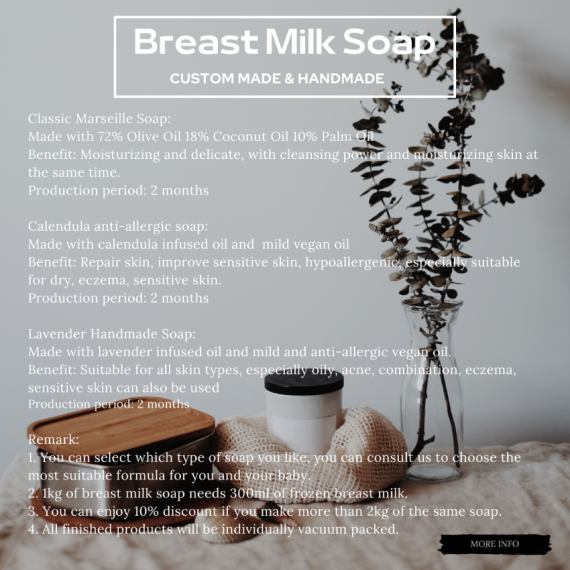 Breast Milk Handmade Soap (Custom made)
