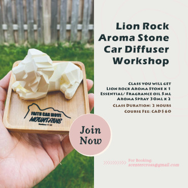 Lion Rock Aroma Stone and Aroma Spray Workshop in Toronto