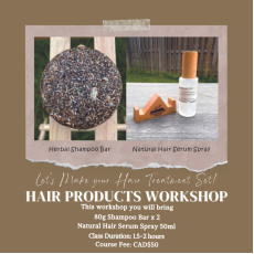 Shampoo Bar and Hair Nutrient Spray Workshop in Toronto
