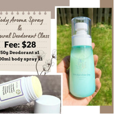 Body Aroma Spray & Natural Deodorant Class