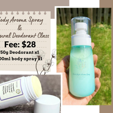 Body Aroma Spray & Natural Deodorant Class