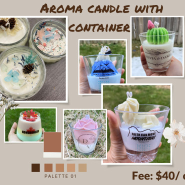 Aroma Soy Candle with container Class 