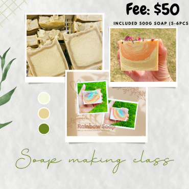 Cold Processing Soap Making Class (500g)